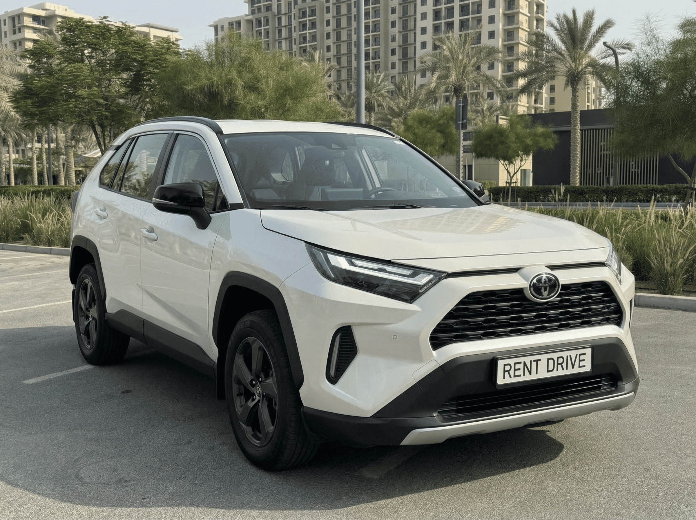 alt - Toyota-RAV4 rental in Dubai for city and highway driving