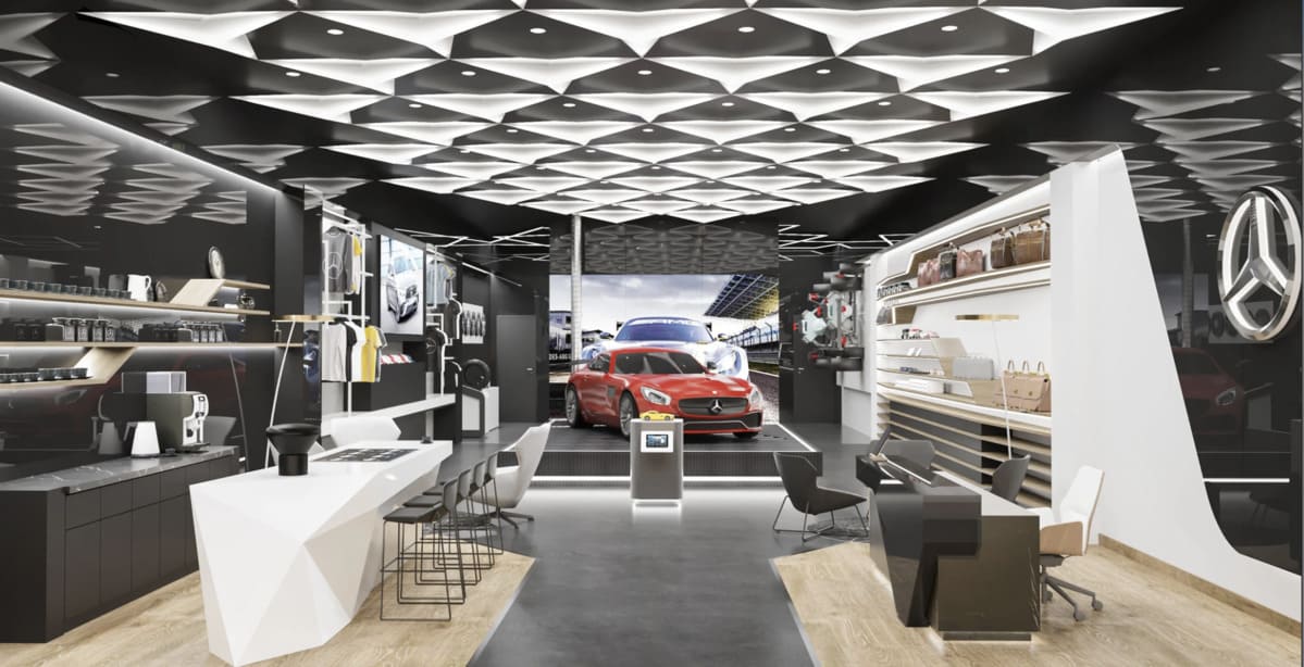 mercedes showroom