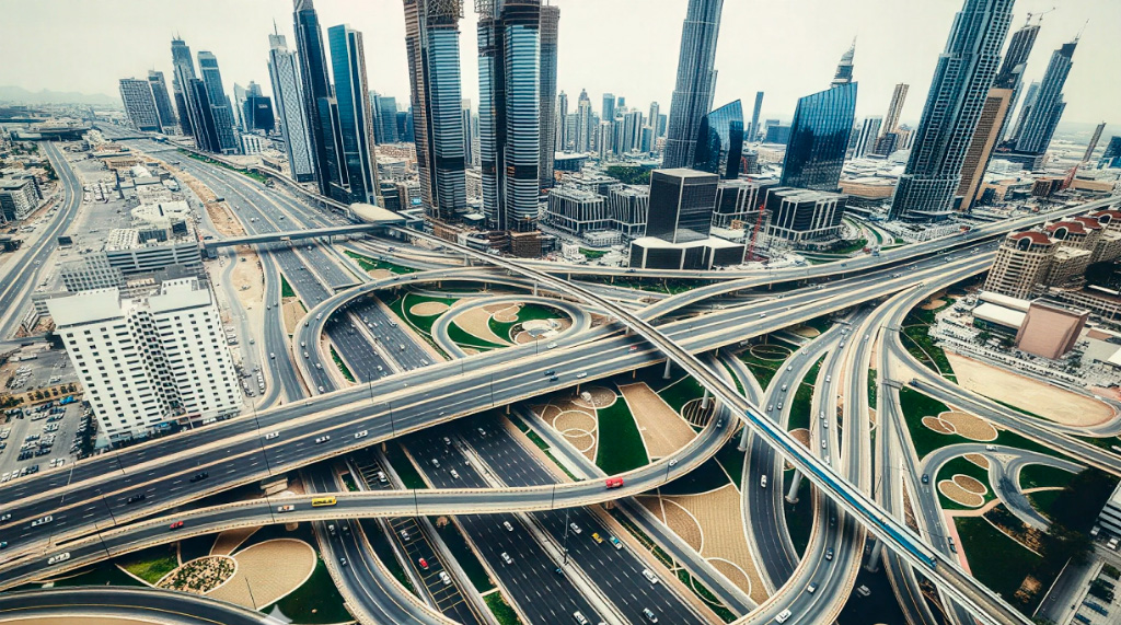 dubai roads